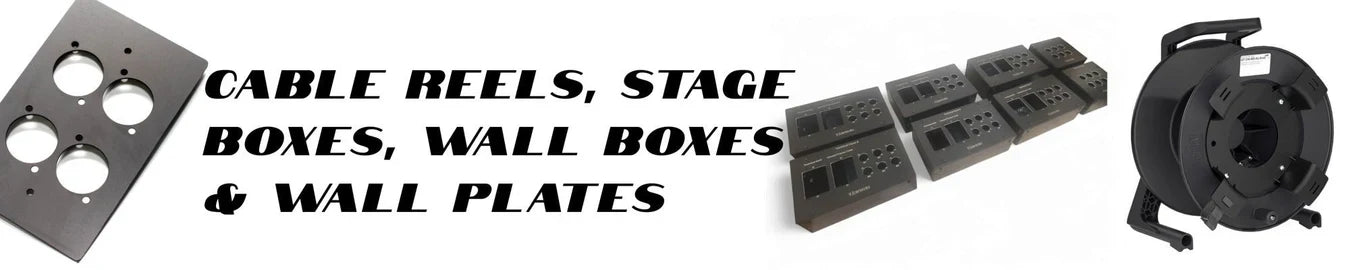 Cable Reels, Stage Boxes, Wall Plates & Wall Boxes