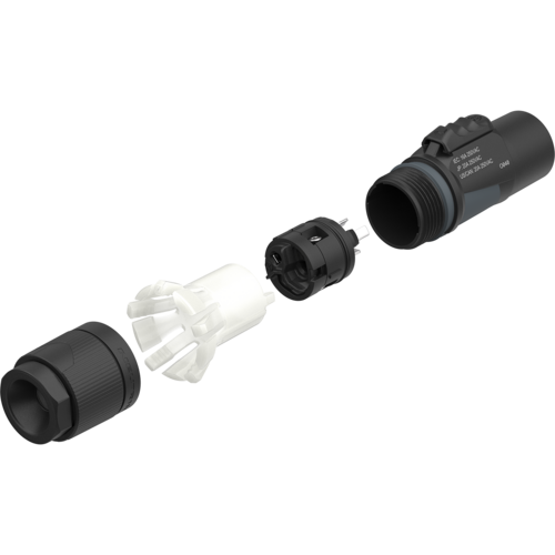 Neutrik - NAC3M-TRUE1-L -  Power Out Cable Connector For Cable OD 10-16mm.