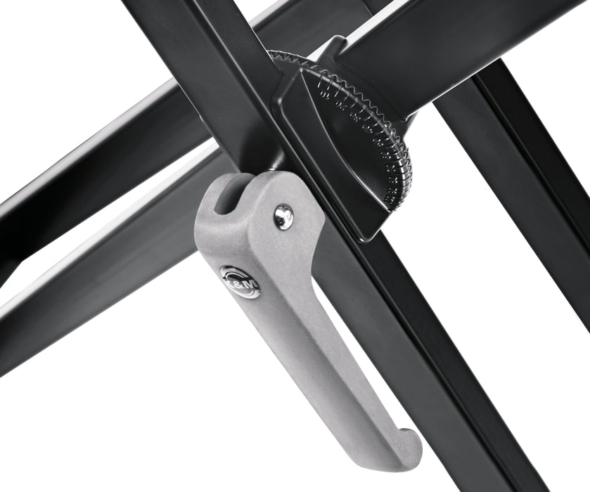 K&M - 18997-000-55 - Lightweight Aluminium Double Braced "X" Keyboard Stand.