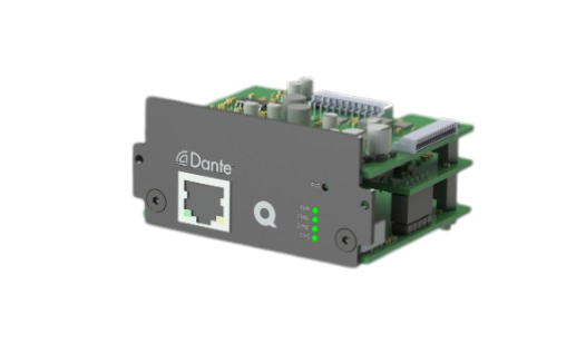 Quest - QDNT4D - Dante expansion input card, Dante and AES67 (Suits QX 4 channel amplifiers) .
