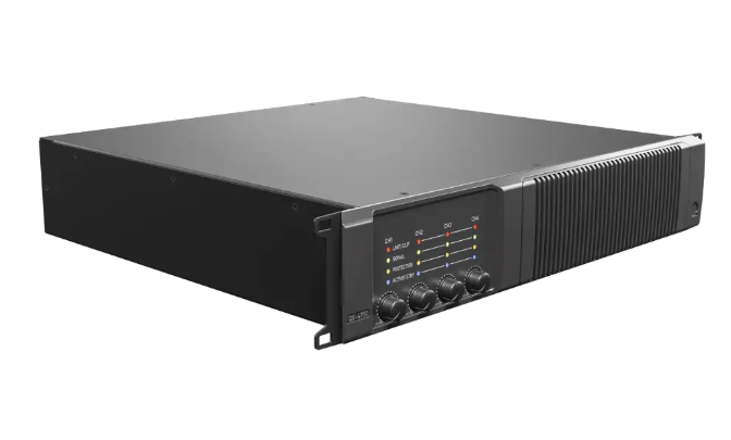 Quest - QX4750 - 4 x Channel Power amplifier, 750W per ch,4Ω-16Ω, 2 CH 1500W 70v-100v. Optional Dante/AES67 Version.