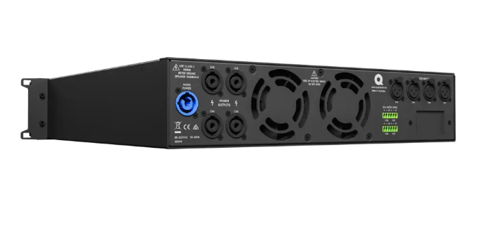 Quest - QX4750 - 4 x Channel Power amplifier, 750W per ch,4Ω-16Ω, 2 CH 1500W 70v-100v. Optional Dante/AES67 Version.