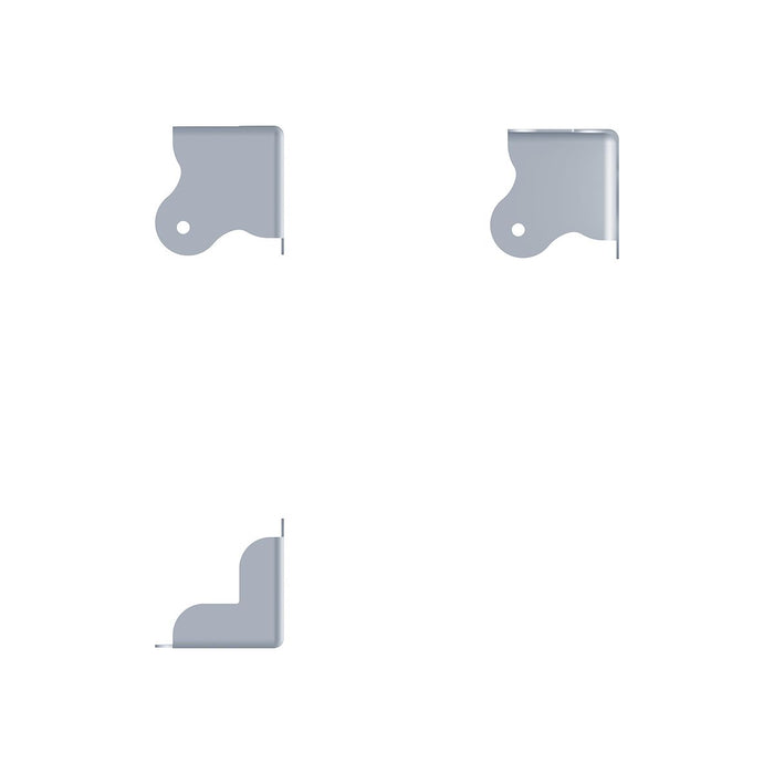 Penn Elcom - C0680Z - Medium PennBrite 2 Leg Flat Corner with 2.5mm Radius