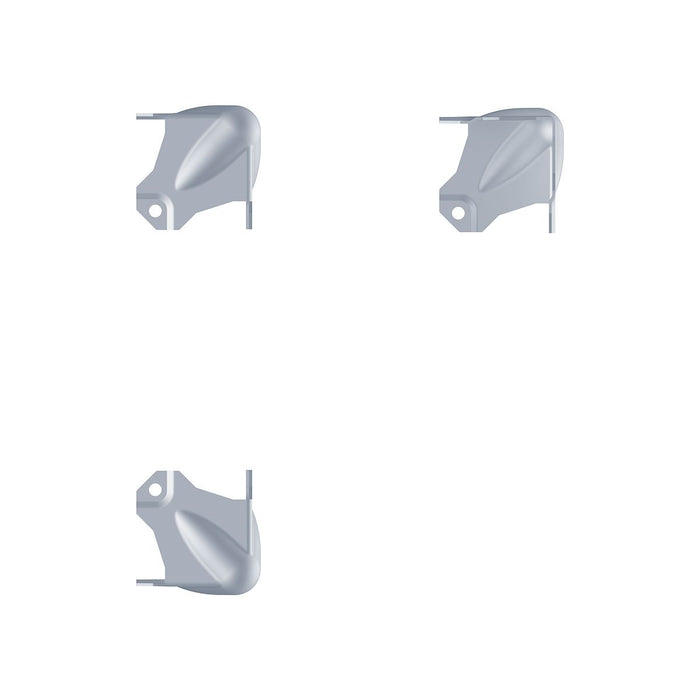 Penn Elcom - C1081Z - Medium PennBrite Zinc Ball Corner with 30mm Offset and 1mm Radius