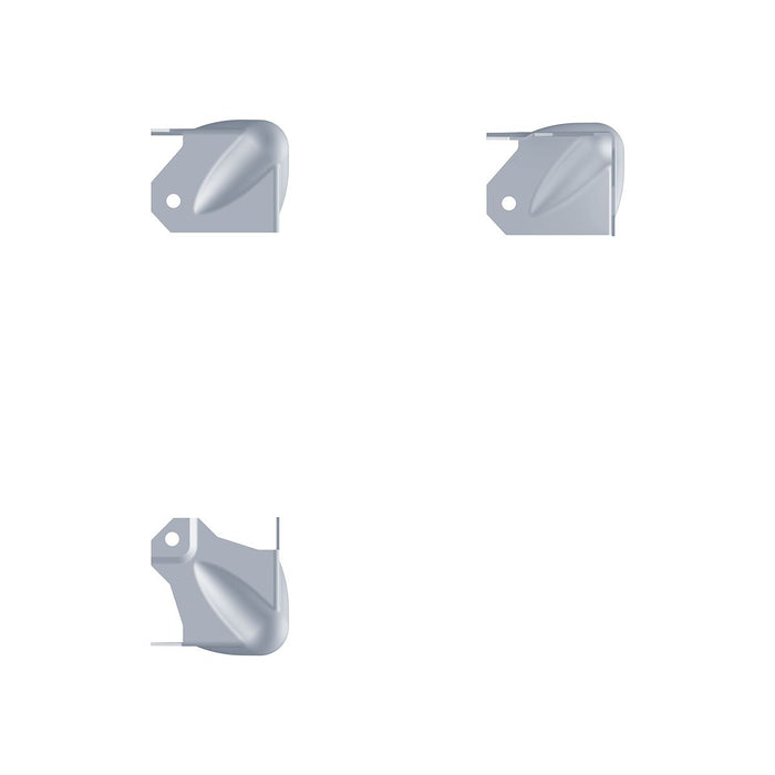 Penn Elcom - C1082Z - PennBrite Brace Ball Corner with 30mm Offset on one leg and 0.8mm Radius