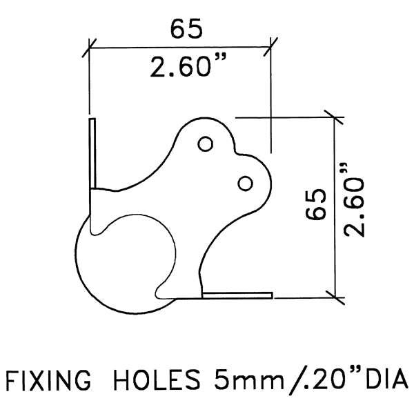 Penn Elcom - C1375S - Large Stainless Steel Heavy Duty Ball Corner with 3mm Radius
