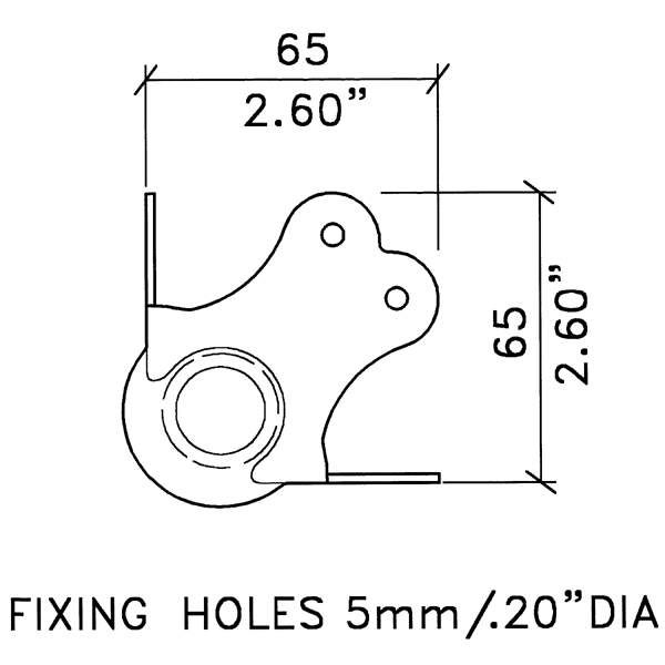 Penn Elcom - C1385Z - Large PennBrite Female Stackable Heavy Duty Ball Corner with 3mm Radius