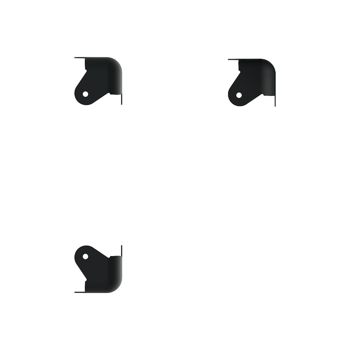Penn Elcom - C1823K - 3 Leg Black Cabinet Corner with 12mm Radius