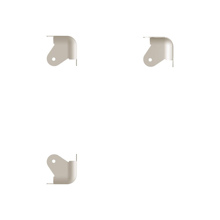 Penn Elcom - C1823N - 3 Leg Nickel Cabinet Corner with 12mm Radius