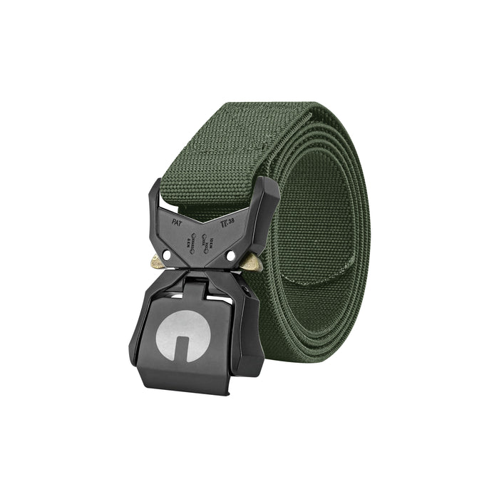 CRDBAG - CRDBelt - Synthetic Belt In Black, Metal Clasp.