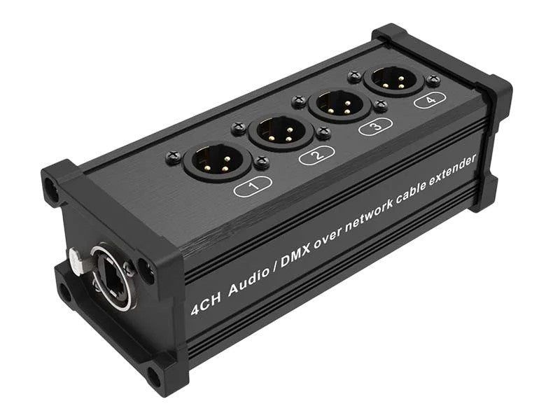 Prolink - PL-CATBOX-3M - EtherCON -4x 3-pin XLR Male Split Box.