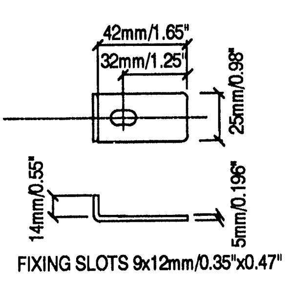 Penn Elcom - G0780 - 42mm Heavy Duty Black Long Speaker Clamp