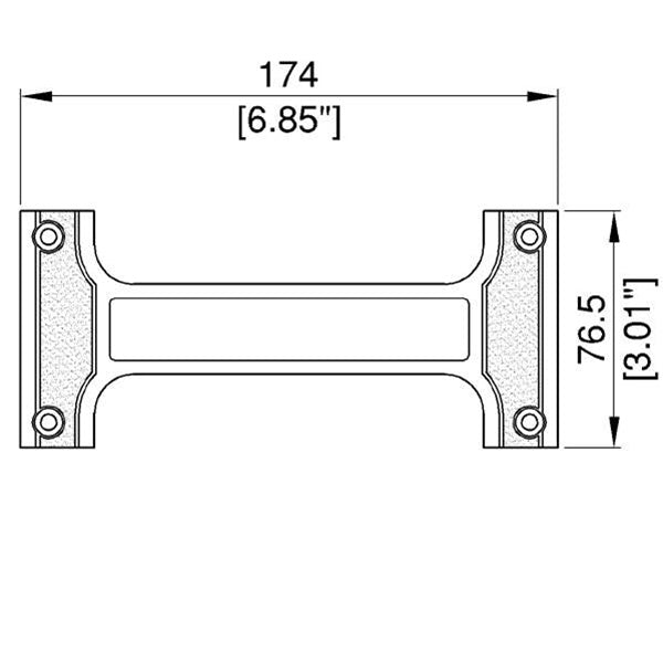 Penn Elcom - H1024HK - Handle For H1024 Recessed Bar Handle.