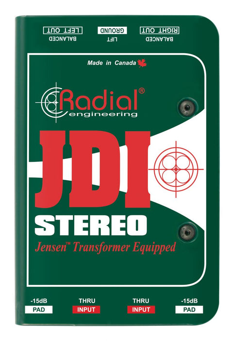 Radial Engineering - JDI-Stereo - Passive 2-Channel Direct Box.