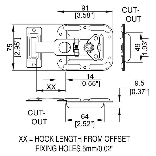 Penn Elcom - L0737/38 - Valance Spanning Overlatch in 10mm Offset Dish.