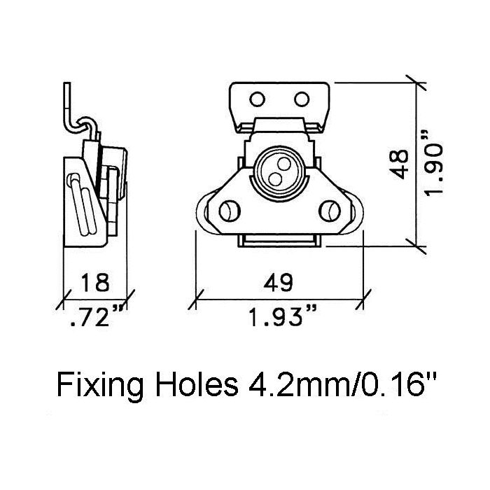 Penn Elcom - L0914Z - Mini Butterfly Catch
