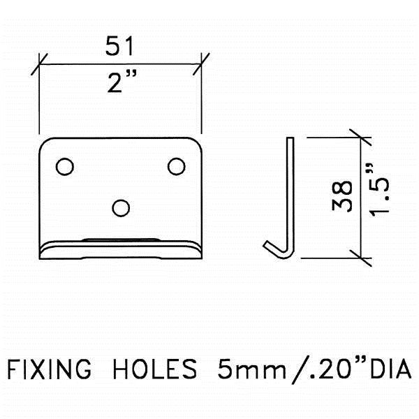 Penn Elcom - L0926Z - Slotted Keeper Plate