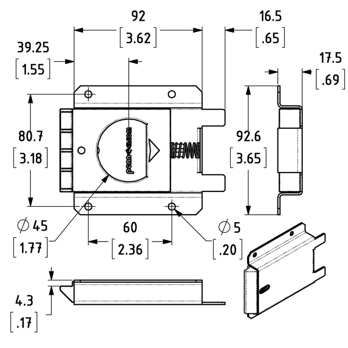 Penn Elcom - L2471 - Slam Latch For Slam Lid System