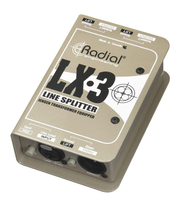 Radial Engineering - LX-3 - Passive Line-Level Splitter.
