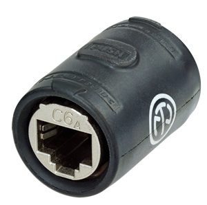 Neutrik - NE8FFX6-W - Cat6A Feedthrough Coupler For Cable Extensions.
