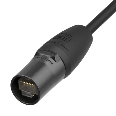 Neutrik - NE8MXR-B-TOP - Retractable carrier shell allows compatibility with common RJ45 without risk of losing the shell.