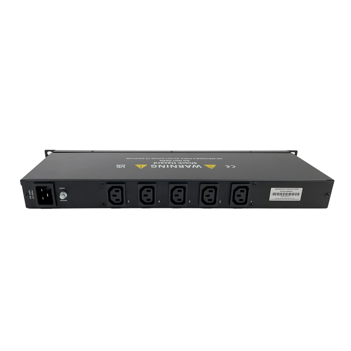 Penn Elcom - PDU16-5DJ-AV-AU - Type 1 1U 16A 5 Channel Switched Power Distribution Unit.