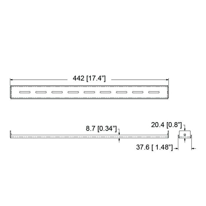 Penn Elcom - R1288/CBK - Claming Bar For Rack Shelves With Slots.