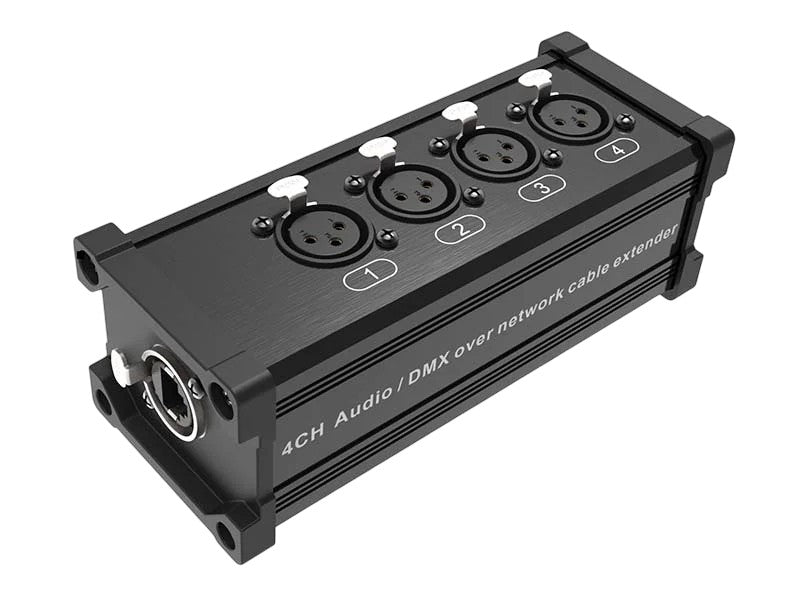Prolink - PL-CATBOX-3F - EtherCON -4x 3-pin XLR Female Split Box.