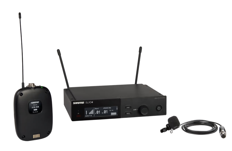 Shure - SLXD14-85M-H57 - Digital Wireless Bodypack System With Wl185M (520-564 Mhz)
