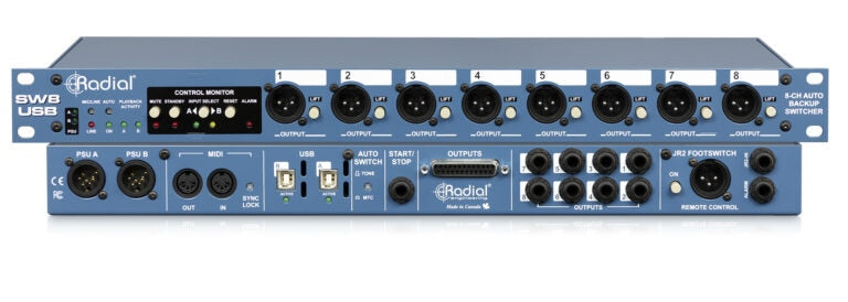 Radial Engineering - SW8-USB - Auto-Switcher and USB interface.