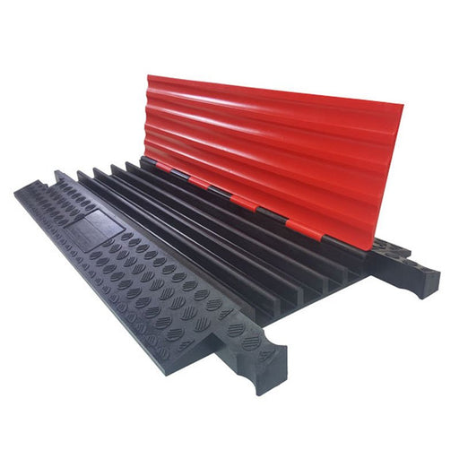 RL5-33-SL - Cable Guard - Redline 5 Channel with Scalloped Lid.