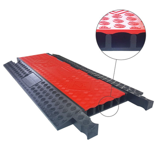 RL5-33-SL - Cable Guard - Redline 5 Channel with Scalloped Lid.