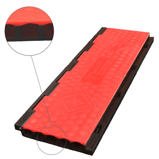 RF5-33-SL - Cable Guard - RF5-33-SL - Red Floor 5 Centre with Scalloped Lid.