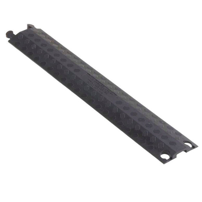 CC-1-12/38 Black - Cable Guard - Single Channel Cable Cover - 38mm x 12mm.