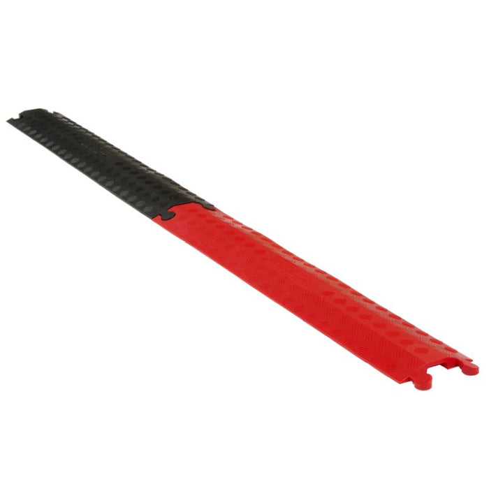 CC-1-12/38 Black - Cable Guard - Single Channel Cable Cover - 38mm x 12mm.