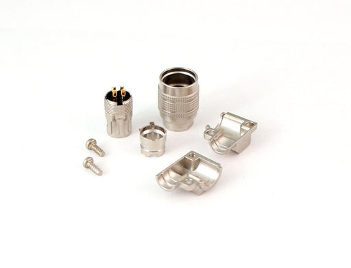 CT-HRS4-R - Cable Techniques - 4-pin Male Right Angle DC Connector, Push-Pull, Cable Mount.