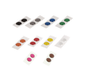 CT-LPPD-10SET - Cable Techniques - Color Polydomes For Low Profile Mini XLR Connectors - Color Set