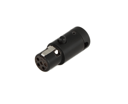 CT-LPS-5FL-K - Cable Techniques - Low Profile Right Angle Mini XLR - 5 Pin Female.