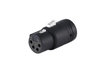 CT-BX4F-K - Cable Techniques - Low-Profile Right Angle XLR 4-pin Female, B-Shell.