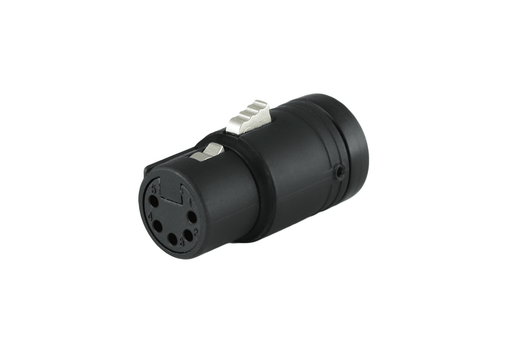 CT-BX5F-K - Cable Techniques - Low-Profile Right Angle XLR 5-pin Female, B-Shell.