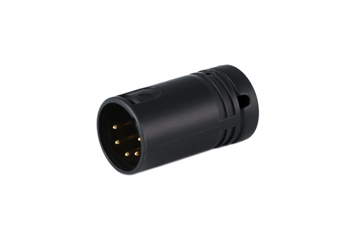 CT-AX5M-K - Cable Techniques - Low-Profile Right Angle XLR 5-pin Male, A-Shell.