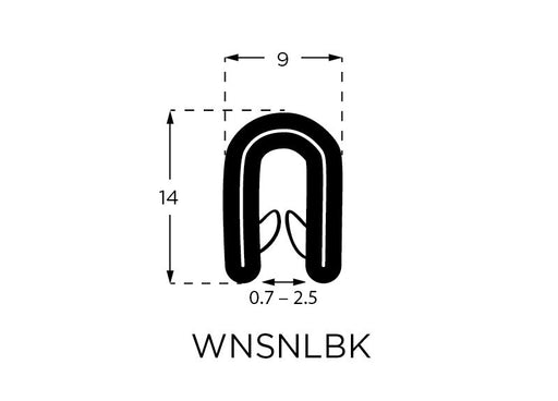 Edge Trim - Edge Trim for 0.75mm - 2.5mm Panels