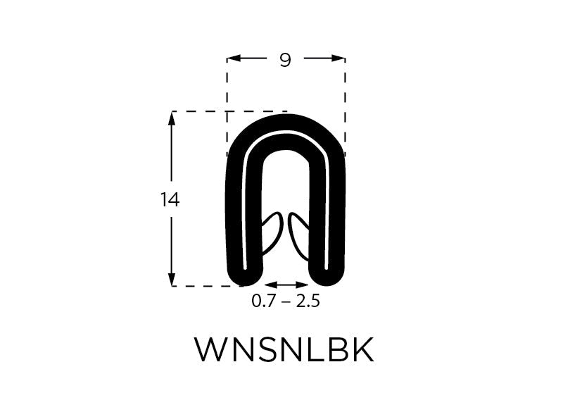 Edge Trim - Edge Trim for 0.75mm - 2.5mm Panels