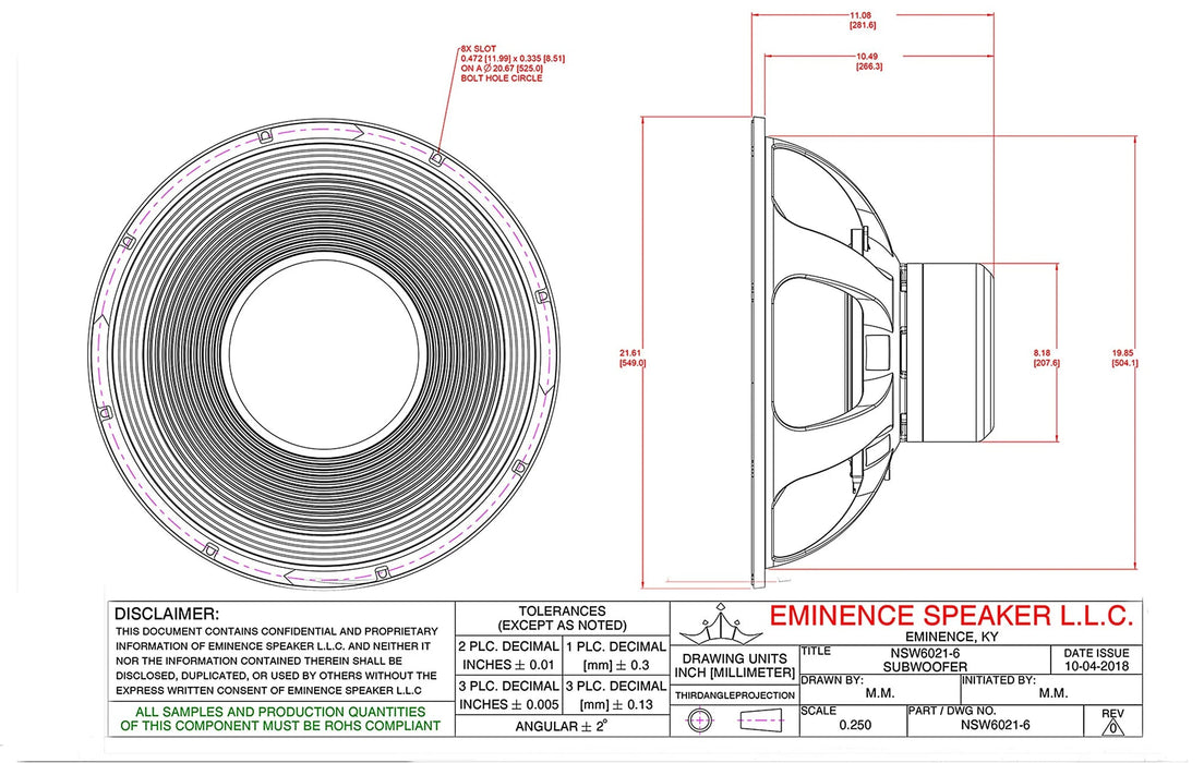 NSW6021-6 - Eminence - NSW6021-6
