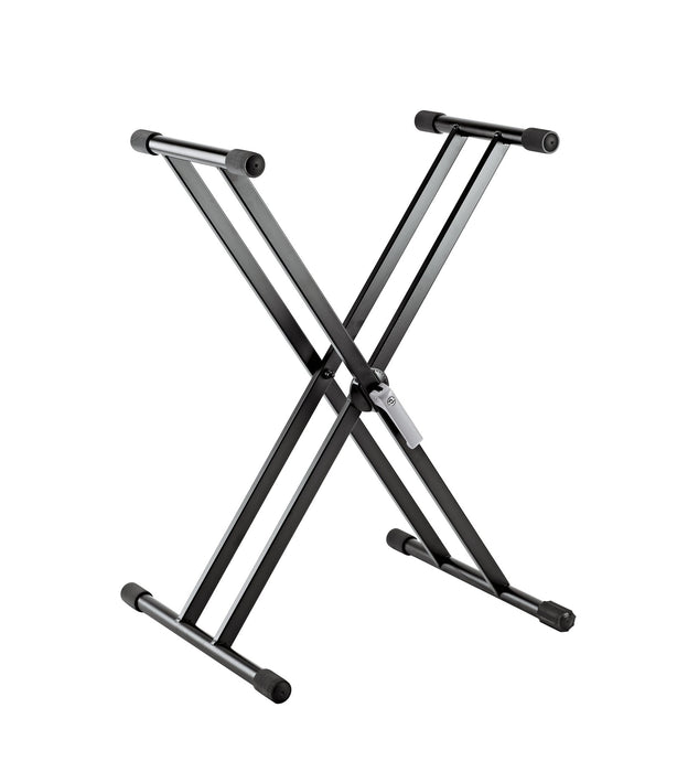 18997-000-55 - K&M - 18997-000-55 - Lightweight Aluminium Double Braced "X" Keyboard Stand.