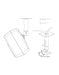 24476-000-55 - K&M - 24476-000-55 - Genelec Ceiling mount for 4010 / 6010 / 8010 / G One / 4020 / 8x20 / G Two