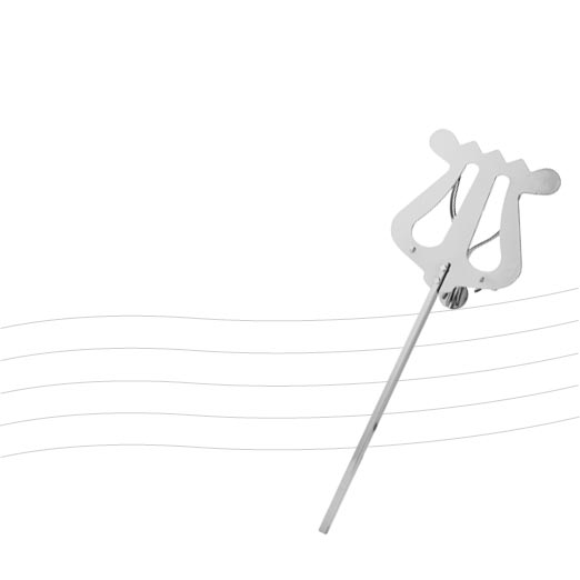 37511 - K&M Ruka - 37511 - Lyre For Tuba, Trumpet, Tenor Horn - Nickel Plated.