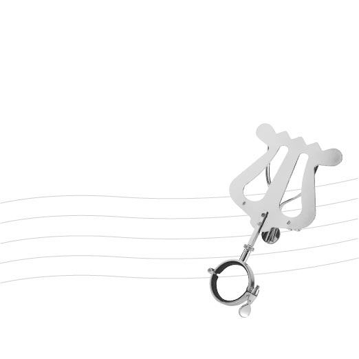 37516 - K&M Ruka - 37516 - Clarinet Lyre - Nickel Plated.