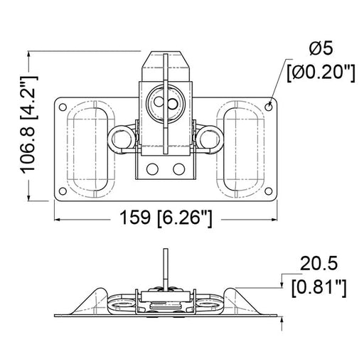 2017-7568 - Penn Elcom - 2017-7568 - Large Surface Mount Crating Latch.