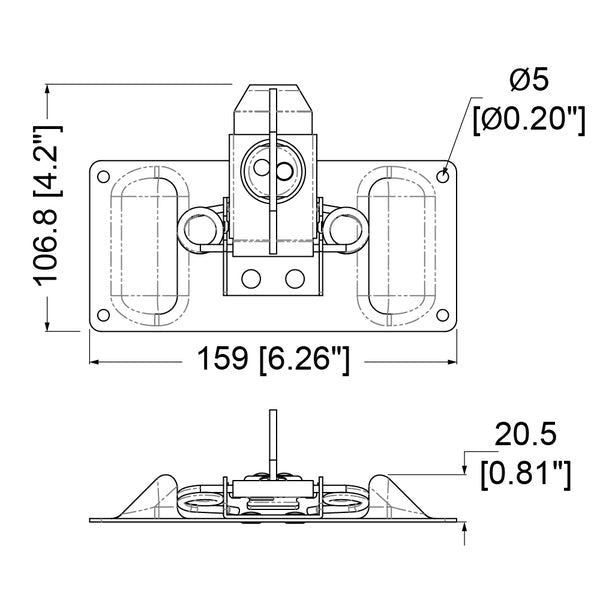 2017-7568 - Penn Elcom - 2017-7568 - Large Surface Mount Crating Latch.